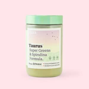 taurus greens pink background