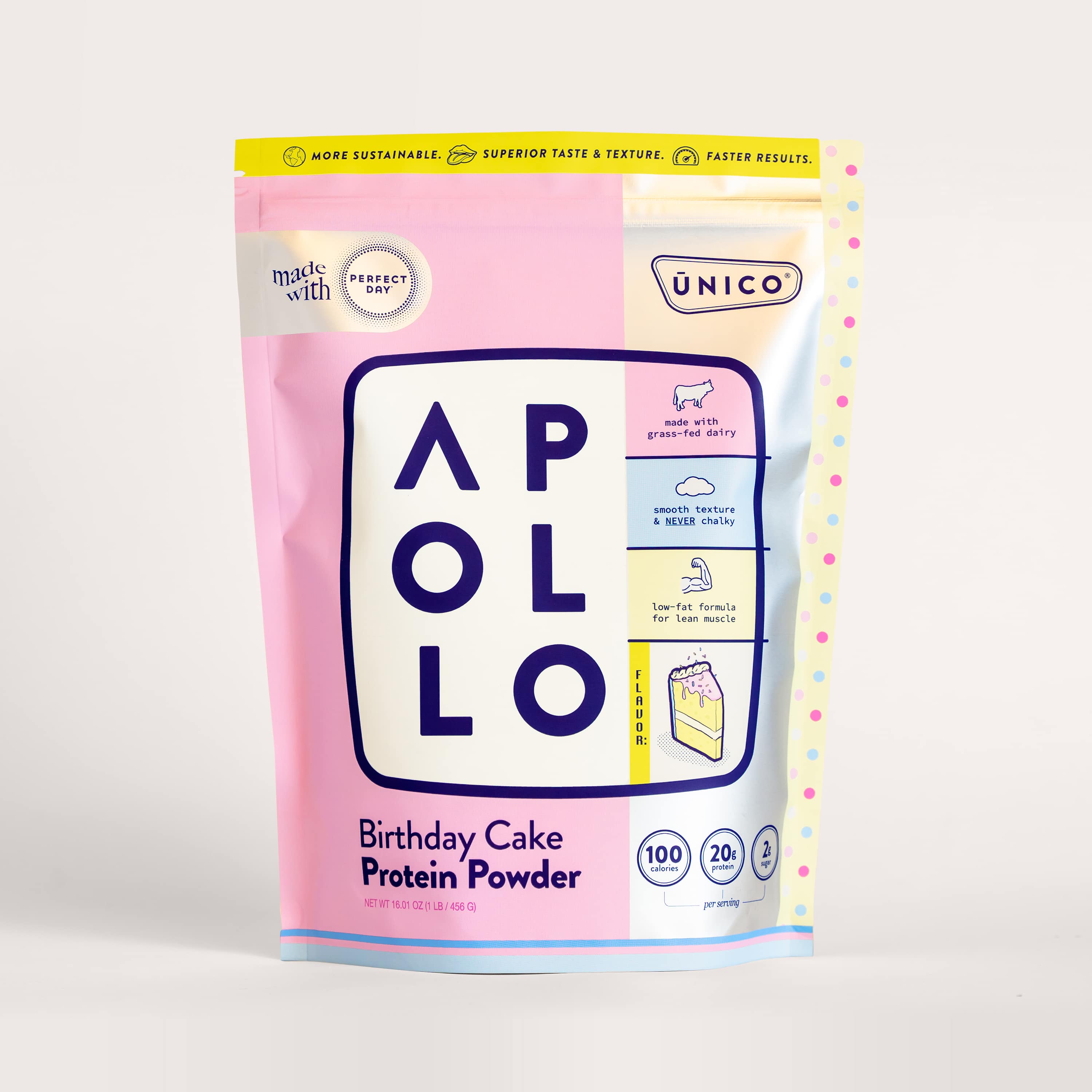 Birthday Cake Protein Powder w/ Sprinkles - UNICO APOLLO