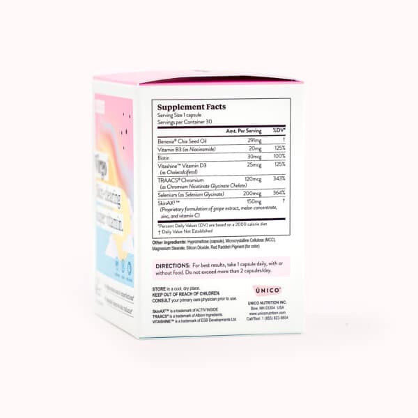VIRGO acne supplement - Nutritional Info