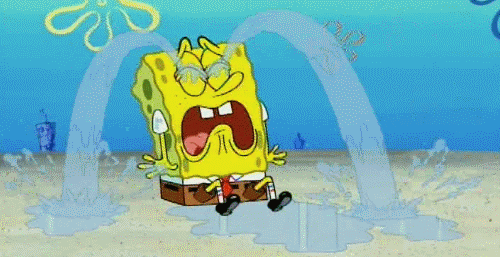 spongebob cartoon crying